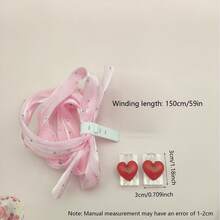 4pcs Colorful Glitter Heart Shaped Data Cable Protector, Anti-Bending Anti-, Rhinestone Braided Sleeve, Compatible With Apple/Type-C, Cute Charging Cable Saver - Multicolor - View 5