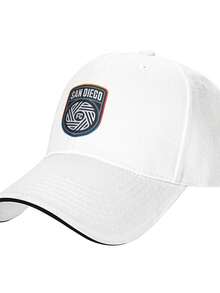 San Diego FC Logo Lightweight Denim Cowboy Hat, Easy To Carry For Travel, Camping, And Hiking Trips - 白色 - 查看 2