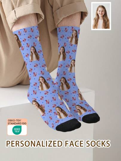 1 Đôi tất in hình mặt người theo yêu cầu, tất in ảnh theo yêu cầu, tất in hình tùy chỉnh, tất in hình mặt người ngộ nghĩnh cá nhân hóa, tất in hình theo yêu cầu, in bất kỳ khuôn mặt nào lên tất, quà tặng kỷ niệm, quà tặng Valentine, quà sinh nhật, quà cưới, quà tặng Ngày của Mẹ, quà tặng Ngày của Cha, quà tặng bạn thân, quà tặng cho bố/mẹ, quà tặng cho bạn gái/bạn trai, quà tặng cho cô ấy/anh ấy, hình chú chó