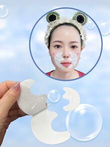 mingxuan 10片胶原蛋白法令纹贴，用于面部提拉紧致，抚平皱纹，面部护肤，蕴含角鲨烷、水解胶原蛋白、积雪草提取物、甘油、芦荟提取物、视黄醇 - 皺紋貼 - 查看 2