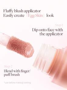 JOOCYEE Rubor líquido de piel de huevo, tinte suave, se mezcla sin problemas, aplicación precisa, crea un aspecto de maquillaje radiante - #L01 Rosa Leche - Ver 4