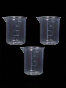 3.38 Fl Oz/100ml Measuring Cup, Thick PP Material, Graduated Plastic Beaker, Multifunctional Marked Liquid Measuring Cup For Kitchen And Laboratory - Multicolor - View 7