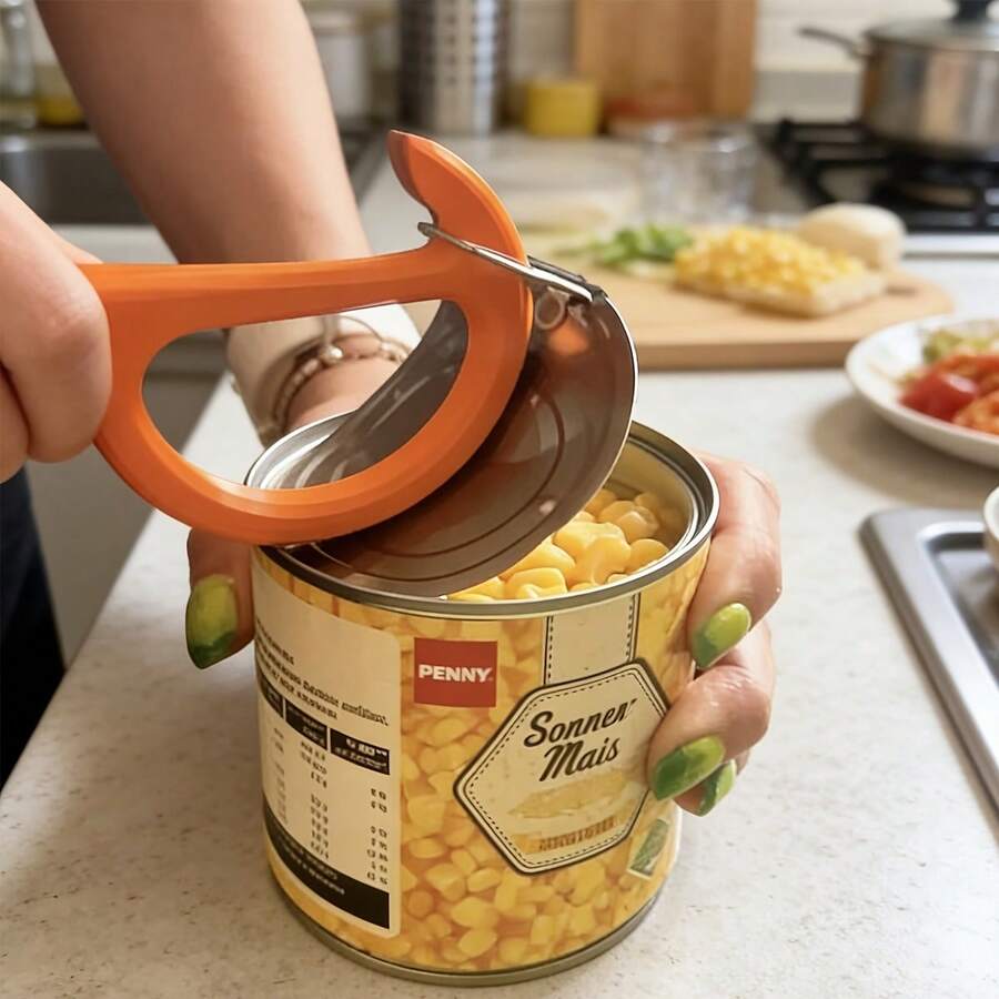 Dụng cụ mở lon, tay cầm chống trượt, dụng cụ mở lon bằng nhựa, dễ cầm nắm, chất liệu nhựa bền, dụng cụ mở lon nhà bếp, dụng cụ mở lon có tay cầm chống trượt. - Nhiều màu - Xem 1