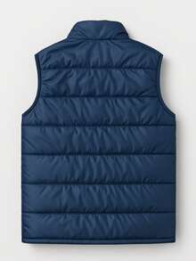Premium Water-Resistant Nylon Puffer Vest - Best Value - 藏蓝色 - 查看 3