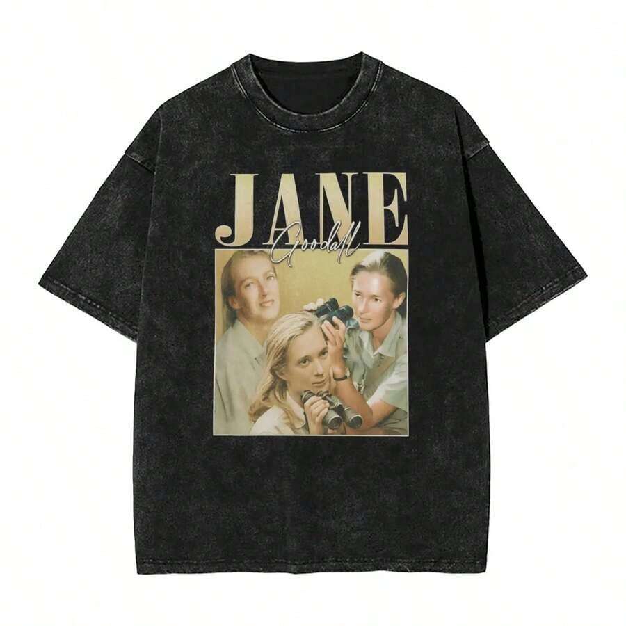 It's TV Time Tenna T-Shirt Simple T-Shirts Short Sleeves Aesthetic Tops Beach Cotton Round Neck Oversize Teessummer Outfits For Women - 黑色 8 - 查看 1