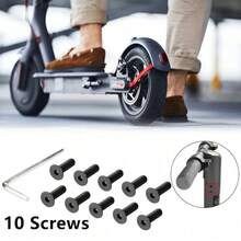 Mi3 M365 Pro Pro2 Electric Scooter Handlebar Front Fork Tube Screws, Comes With Hex Installation Tool, Suitable For Ninebot ES1 ES2 Scooter Handlebar Front Pole Screw Replacement Parts - Multicolor - View 3
