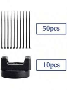 60-Pack Magnetic Zip Tie Mounts With Heavy Duty Nylon Cable Ties, 22mm Multipurpose Cable Holders For Wire Management - Quantity Of Goods - 60 - View 3