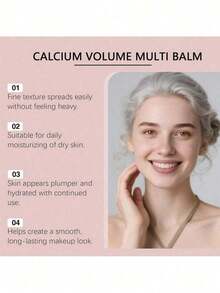 [Buy One, Get One Free]Cemenrete Calcium Multi Balm, Calcium Volume Multi Balm, Wrinkle Core Stick, Korean Collagen Moisturing Stick, Anti-Aging, Hydrating, Firming Skin, Suitable For Eyes, Neck, Face, 9g - 買一送一 - 查看 9