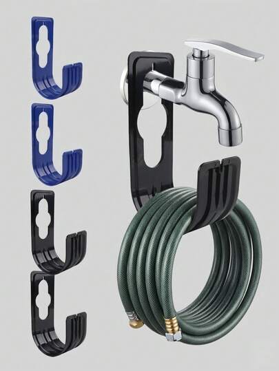 1pc Garden Hose Hanger,Wall Mounted Tap Watering Hose Organizer Storage Holder Hook ,- Durable Plastic, Multi-Color,Ideal For Car Wash & Irrigation Equipment