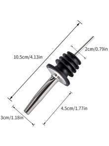 Bộ 1/3/5/10 dụng cụ rót rượu/dầu ô liu bằng thép không gỉ. - Nhiều màu - Xem 2