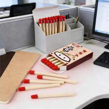 20pcs Retro Matchstick Shaped Neutral Pens, 0.5mm - 20 PCS - View 7