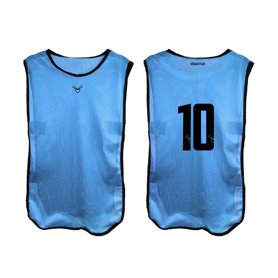 VENATUS Casacas Deportivas Juego de 12 para Entrenamiento con Diseño Funcional y Cómodo - Azul cielo - Ver 1