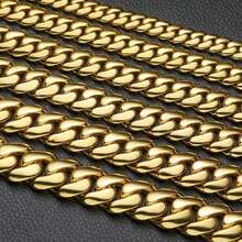 8-14mm Men's Hop Cuban Chain Necklace – HipHop Jewelry Luxury 14K Gold Plated Choker Solid Miami Cuban Link Chain Necklace Men Monaco Chain Men Men Jewelry Cuban Link Chain Men Gold Chain Cuban Link Chain Women Baddies Chain As Party & & Stage Show Auspicious New Year Gifts - 14MM (0,55 inch) - Xem 4