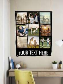 Customizable Party Backdrop Banner, Can Add Personalized Photos And Text. Perfect For Weddings, Anniversaries And Valentine's Day Celebrations. This Reusable Banner Is A Versatile Photo Collage Backdrop - Multicolor - View 4