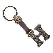 Metal Keychain With Engraved Initial And  Calendar - Handmade Gift Of Mexican Heritage - Letter H - View 3