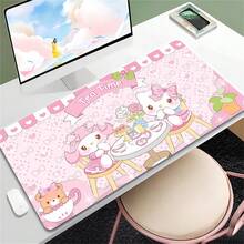 SANRIO 1pc Cute Mouse Pad - Large Kawaii-Style Pink Desk Mat Featuring , And ; A Large Mouse Pad Suitable For Laptops, Gaming, And Office Use - 1 - View 43