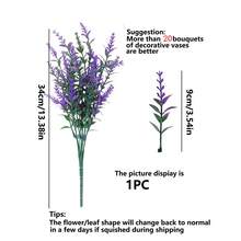 1/5/12 pièces Fleurs artificielles, cadeau pour la Saint-Valentin et le Nouvel An, plantes en plastique résistantes aux UV et ne se fanant pas pour la décoration extérieure du jardin, du porche, du rebord de fenêtre, de la décoration intérieure de la maison (blanc) - Prune - Voir 3