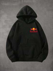 Sudadera unisex Red Bull Racing F1 - Con el diseño de carreras F1 Oracle Red Bull Racing RB20, ropa urbana, sudadera gráfica para hombre, a la moda, para entusiastas de las carreras todoterreno, deportes al aire libre y uso diario retro, regalos para hombres, ropa Y2k, sudaderas de coche, sudaderas de manga larga casuales y cómodas para hombre, ideales para otoño e invierno, geniales. - Negro - Ver 2