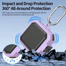 Funda protectora de fibra de carbono con cierre de para Galaxy Buds4/Buds4 Pro, diseño minimalista y de moda, resistente a caídas y arañazos, funda protectora de auriculares de cobertura completa - Multicolor - Ver 4