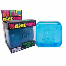 Nee Doh Nice Cube – Super Solid Squish Sensory Fidget Toy, Soft Elastic Texture, Stress Relief & Focus Helper, Portable Compact Design, Ideal For Classroom & Daily Play, Perfect Gift For Kids & Adults - Blue1 - 查看 6
