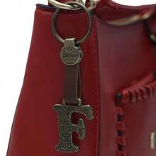 Metal Keychain With Engraved Initial And  Calendar - Handmade Gift Of Mexican Heritage - 字母 F - 查看 6