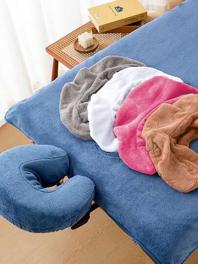 HMQ beauty Nouvelle housse de coussin de massage doux et moelleux pour salon SPA, taie d'oreiller amovible et lavable pour les soins du cou et du dos