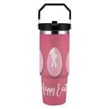 30oz  Silhouette, Rabbit, Pink, Easter Stanley Style Tumbler Wrapped Graffiti SGRHO Mug - 白色 - 查看 6