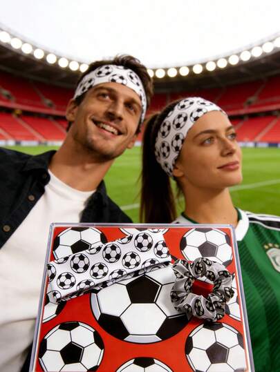 Bộ 2 băng đô thấm mồ hôi unisex chủ đề World Cup 2026, in hình quả bóng đá, thích hợp để đeo trong các bữa tiệc World Cup, băng đô đồng phục cổ vũ, món quà hoàn hảo cho bạn bè hoặc người thân yêu thích bóng đá.