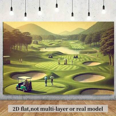 Trang trí banner theo chủ đề sân golf - Chất liệu vải polyester bền chắc, phù hợp cho các sự kiện trong nhà và ngoài trời như đám cưới, kỷ niệm, sinh nhật và các sự kiện công ty | Thiết kế phong cảnh sân golf | In màu sắc tươi sáng. Có nhiều kiểu dáng và kích cỡ để lựa chọn.