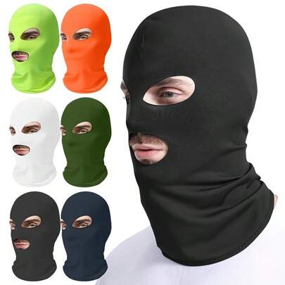 四季皆宜的骑行面罩头套，男女通用速干透气网眼颈套，适合户外运动、徒步旅行、露营