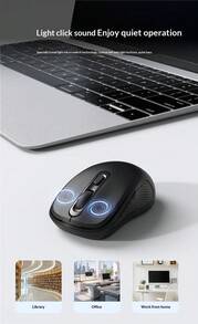 Lenovo 聯想 無線滑鼠 雙模無線2.4G/藍牙5.1 遊戲滑鼠 小新華為筆電通用輕音滑鼠 LS-N03【2.4G連線-無線滑鼠】 白色黑色 - 查看 8