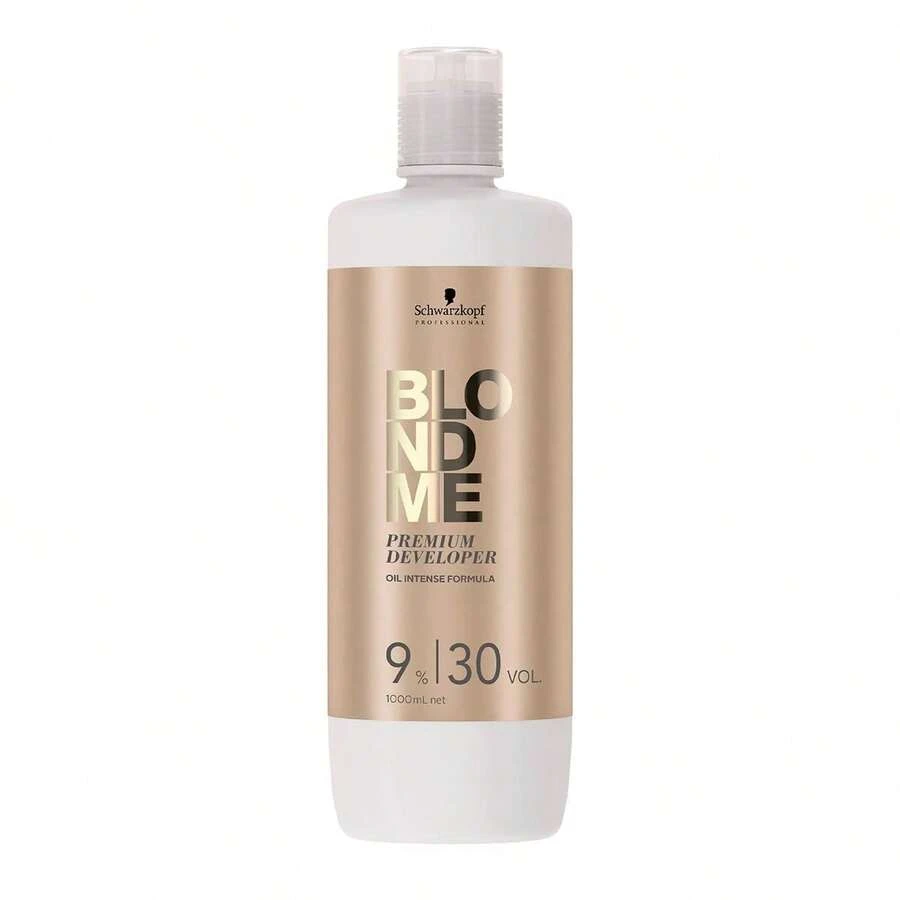 Schwarzkopf Blond Me Premium Developer 9% 1000 Ml – Professional 30-Volume Developer, Ideal For Medium Lightening And Precise Blonde Highlights. Protects Hair During The Process And Ensures A Shiny, Even Finish. | Beauty Explosion | Your Beauty And Makeup Store – Unleash Your Best Self - Blonde - 查看 1
