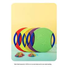 [Sensory Integration Training Tool] Bouncy Ring Toss Ball Set, Tray Paddle Lycra Toy (Outdoor Sports/Hand-Eye Coordination/Summer Camp Interactive) - Multicolor - View 2