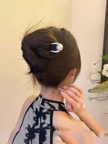 1 chiếc kẹp tóc ngọc trai giả hình chữ U thời trang, phụ kiện tóc phong cách tối giản sang trọng ngách phù hợp cho nhiều dịp bao gồm đám cưới, đồ dùng học tập, mũ đội đầu. Kẹp tóc có thiết kế phong cách, cấu trúc đơn giản và được làm từ vật liệu chất lượng cao, có thể làm nổi bật kiểu tóc và tạo vẻ ngoài tinh tế một cách dễ dàng.,Kẹp búi tóc,Kẹp tăm - Nhiều màu - Xem 4