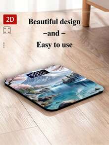 2D Flat Electronic Scale, LED Display Digital Scale, Household Electronic Scale - Multicolor - View 3