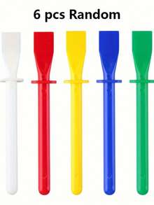 6/12 piezas Herramientas aplicadoras de pegamento de colores - Herramientas de precisión para manualidades de cuero - Duraderas y fáciles de limpiar - Espátula para pegamento de arte - Proyectos creativos hechos a mano de multicolor - Multicolor - Ver 11