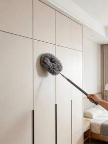 Chổi phủi bụi chống tĩnh điện có thể thu gọn, chổi lông mềm dẻo nhỏ tròn dùng trong gia đình. - Nhiều màu - Xem 4