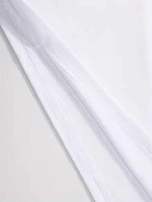 Nouveaux t-shirts d'été à manches courtes, T-shirt décontracté pour femme, idéal en toutes saisons, T-shirt imprimé graphique tendance pour femme, haut décontracté à manches courtes et col rond, vêtements légers, respirants et doux pour le printemps et l'été, tenue printanière, t-shirt en coton - Blanc - Voir 3