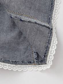 Balabala Girls Denim Skirt Stylish Durable Soft Casual Everyday Fashion Summer Skirt 2026 - Raw Denim - View 6