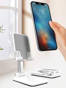 Giá đỡ điện thoại xoay được, giá đỡ điện thoại gập đôi, đế điện thoại để bàn có thể gập lại hoàn toàn, tương thích với iPhone 17/16/15/15 Pro Max/14 và tất cả các điện thoại thông minh. - trắng - Xem 10