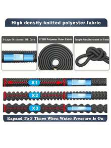 FLOWERS SPRAL Garden Hose Expandable Hose With Nozzle, Lightweight & Durable, No-Kink Flexible Hose For Car Washing, Outdoor - B - View 5