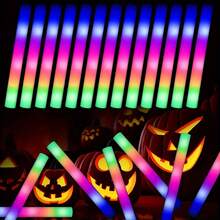 50pcs Multi-Color Flashing LED Foam Glow Sticks - Bright Glow Sticks With 3 Modes, Plastic Casing, Long-Lasting LED Lights, Battery Operated With Button Cells - Perfect For Christmas, New Year's Eve, Weddings, Carnivals, Concerts And Parties - one-size - View 11