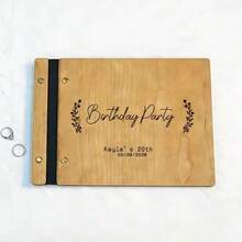 1 cuốn sổ gỗ khắc chữ A4/A5 độc đáo, 30 tờ, dùng làm quà tặng sinh nhật, sổ lưu niệm, album ảnh gỗ thủ công sáng tạo. - Nhiều màu 5 - Xem 16