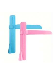 1pc Cake Adjustable Height Scraper Smoother, Cake Top Decorator Modelling Tool - Pink - View 10