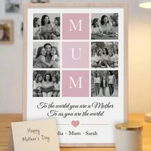 Personalised Mum Photo Print, Custom Mom Photo Collage Gift From Daughter Son, Mothers Day Gift - Multicolor - View 4