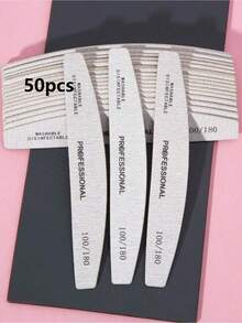 Bộ 3/5/10/20/50 dũa móng tay, độ nhám 100/180, 180/240, giấy nhám hai mặt họa tiết vằn ngựa, có thể giặt được, thích hợp để loại bỏ móng acrylic và nối móng, bộ dụng cụ chăm sóc móng, sử dụng tại salon và nhà. - Nhiều màu - Xem 18