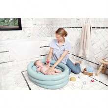 Bañera inflable para bebé y piscina portátil, segura y adaptable desde recién nacido con inserto incluido - Agua - Ver 2