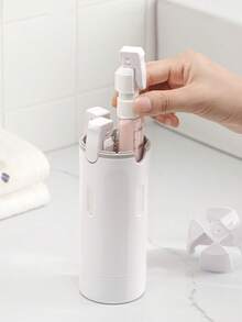 4-In-1 Travel Refillable Bottles, Brand New Integrated Portable Makeup And Shampoo Storage Bottles With Pump Dispenser And Measurement Scale, Ideal For Travel And Cosmetics Organization - Multicolor - View 8