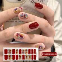 20 miếng dán móng tay gel bán khô, bền như ở salon, dễ dán và gỡ bỏ, cần dùng đèn UV để làm khô. - Nhiều màu - Xem 8