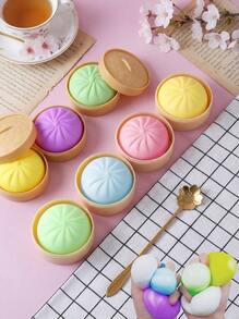1/2/3/4pcs Colorful Dumpling Shaped Slow Rising Squeeze Toy, Realistic Fake Food Design, Stress Relief Hand And Desktop Fidget Toy, Suitable For Anxiety Relief, Office Relaxation And Home Decor, Best Gift For Family And Friends (Random Color) - Multicolor - View 2